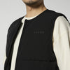 Weste in schwarz mit Logo und Zipper