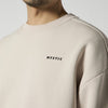 Mystic Profile Crew Sweat Drak Clouds mit Logo auf der Brust