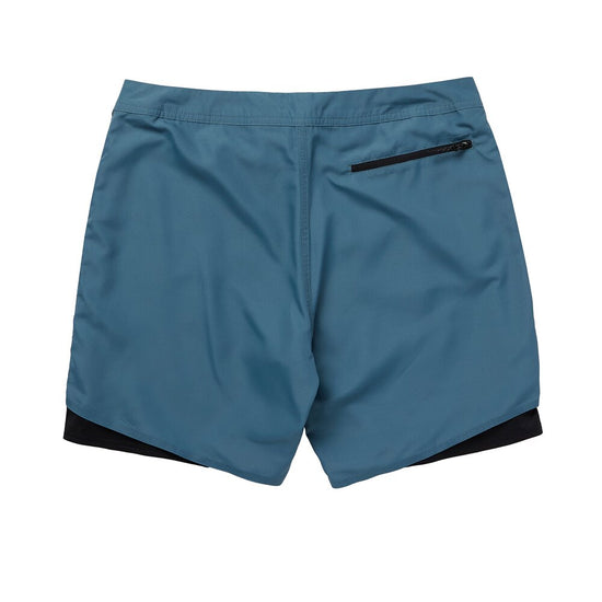 Mystic Sacred Boardshort Tidal Blue von hinten