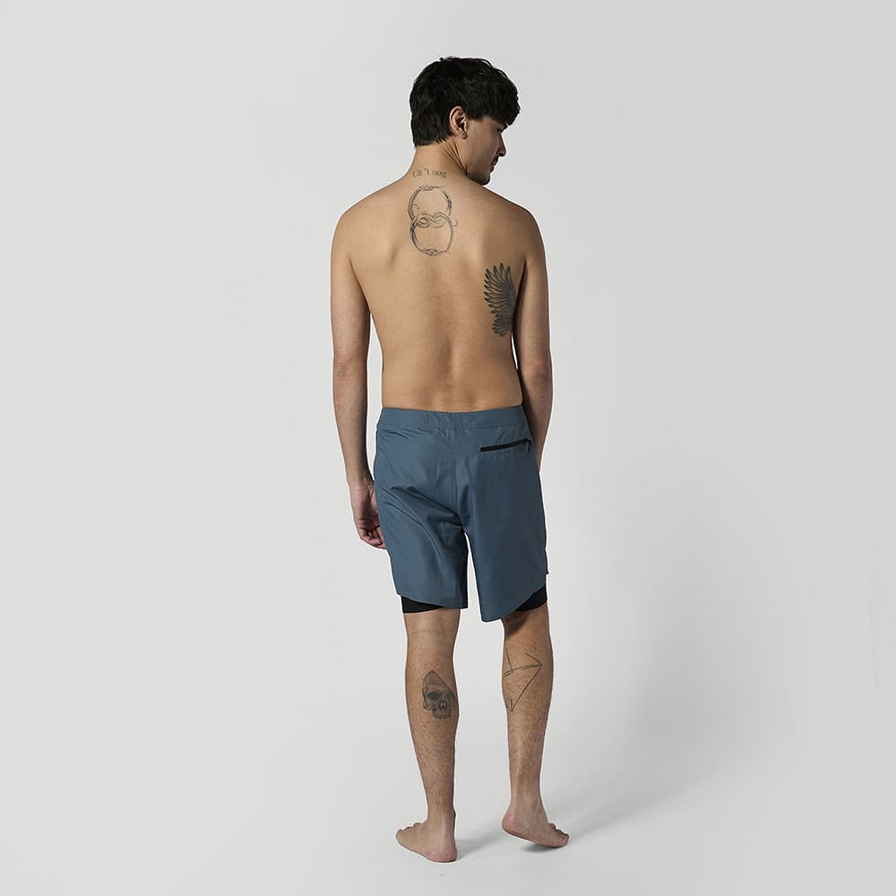 Mystic Sacred Boardshort Tidal Blue mit Tasche