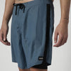 Mystic Sacred Boardshort Tidal Blue von links