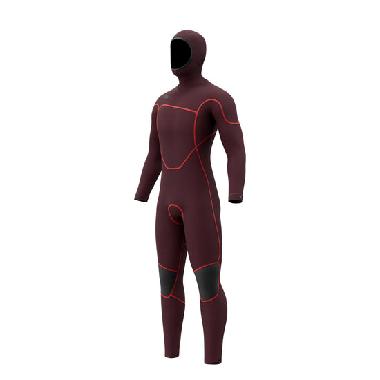 Mystic Voltt Hooded Fullsuit 6/4/3mm Fzip von innen hinten
