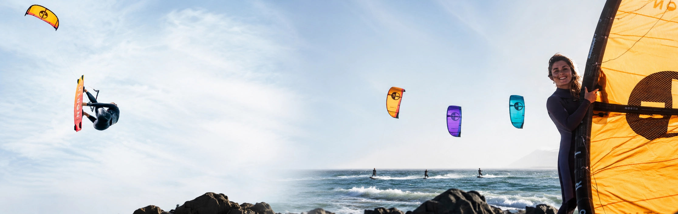 North Orbit Kites aus 2026 auf einem Banner