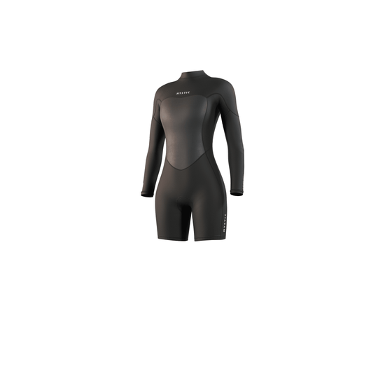 Mystic Brand Longarm Shorty 3/2mm Bzip Flatlock Women Black