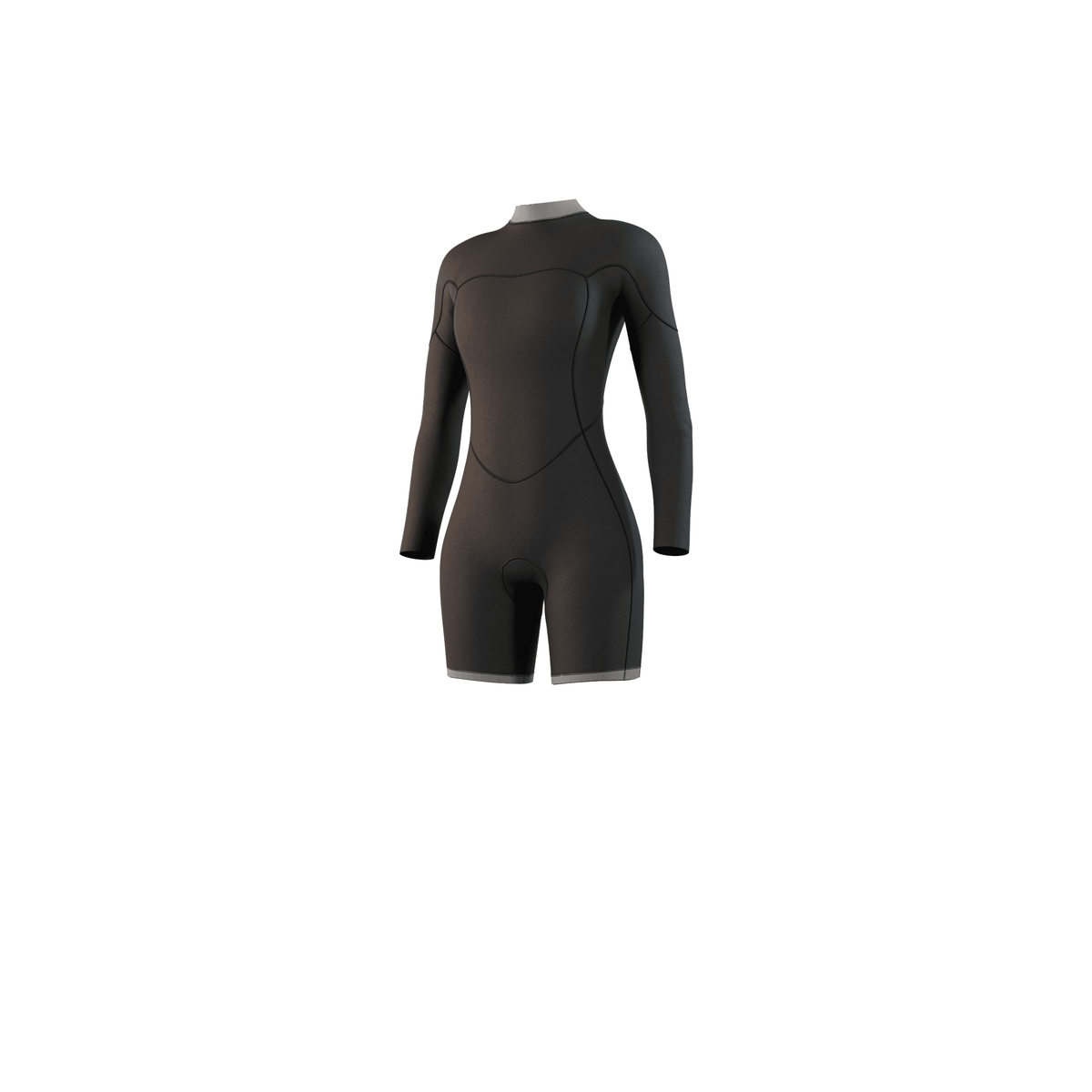 Mystic Brand Longarm Shorty 3/2mm Bzip Flatlock Women Black – Ansicht 4
