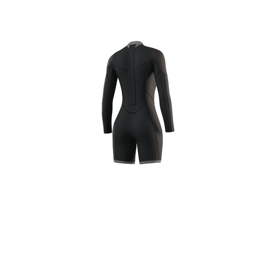 Mystic Brand Longarm Shorty 3/2mm Bzip Flatlock Women Black – Ansicht 3