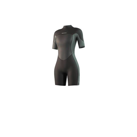 Mystic Brand Shorty 3/2mm Bzip Flatlock Women Dark Olive