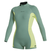 Mystic Lunar Longarm Shorty 2/2mm Bzip Women Sea Mint