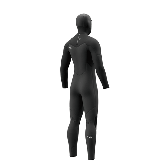 Mystic Motion Hooded Fullsuit 5/3mm Fzip Black – Ansicht 2