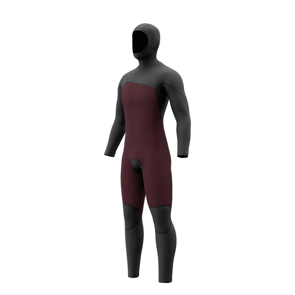Mystic Motion Hooded Fullsuit 5/3mm Fzip Black – Ansicht 3