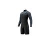 Mystic Motion Longarm Shorty 3/2mm Fzip Tidal Blue
