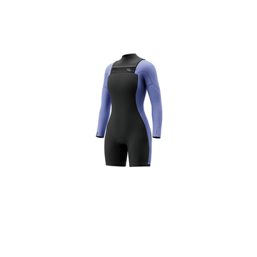 Mystic Haven Longarm Shorty 3/2mm Double Fzip Women Iris Blue