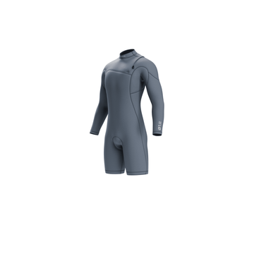 Mystic The One Longarm Shorty 3/2mm Zipfree Tidal Blue