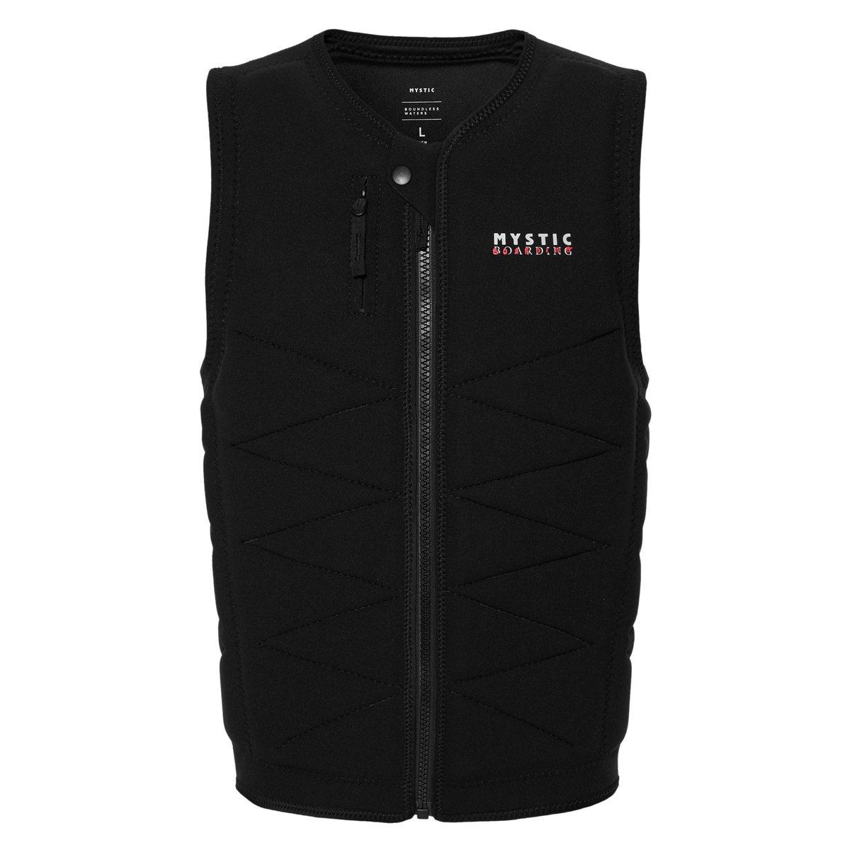 Mystic Outlaw Impact Vest Fzip Wake Black
