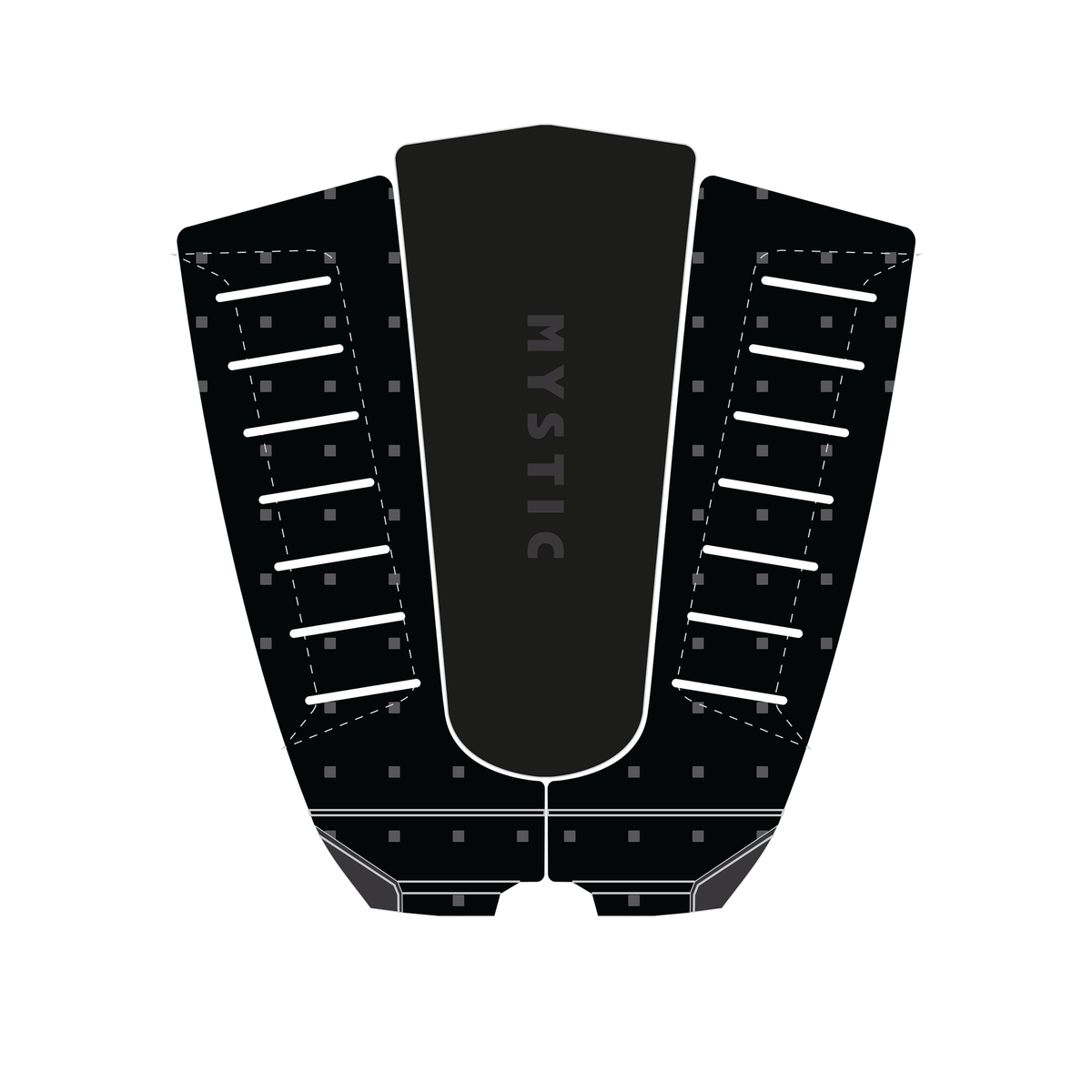 Mystic 3 Piece Tail Pad Round Pin Black