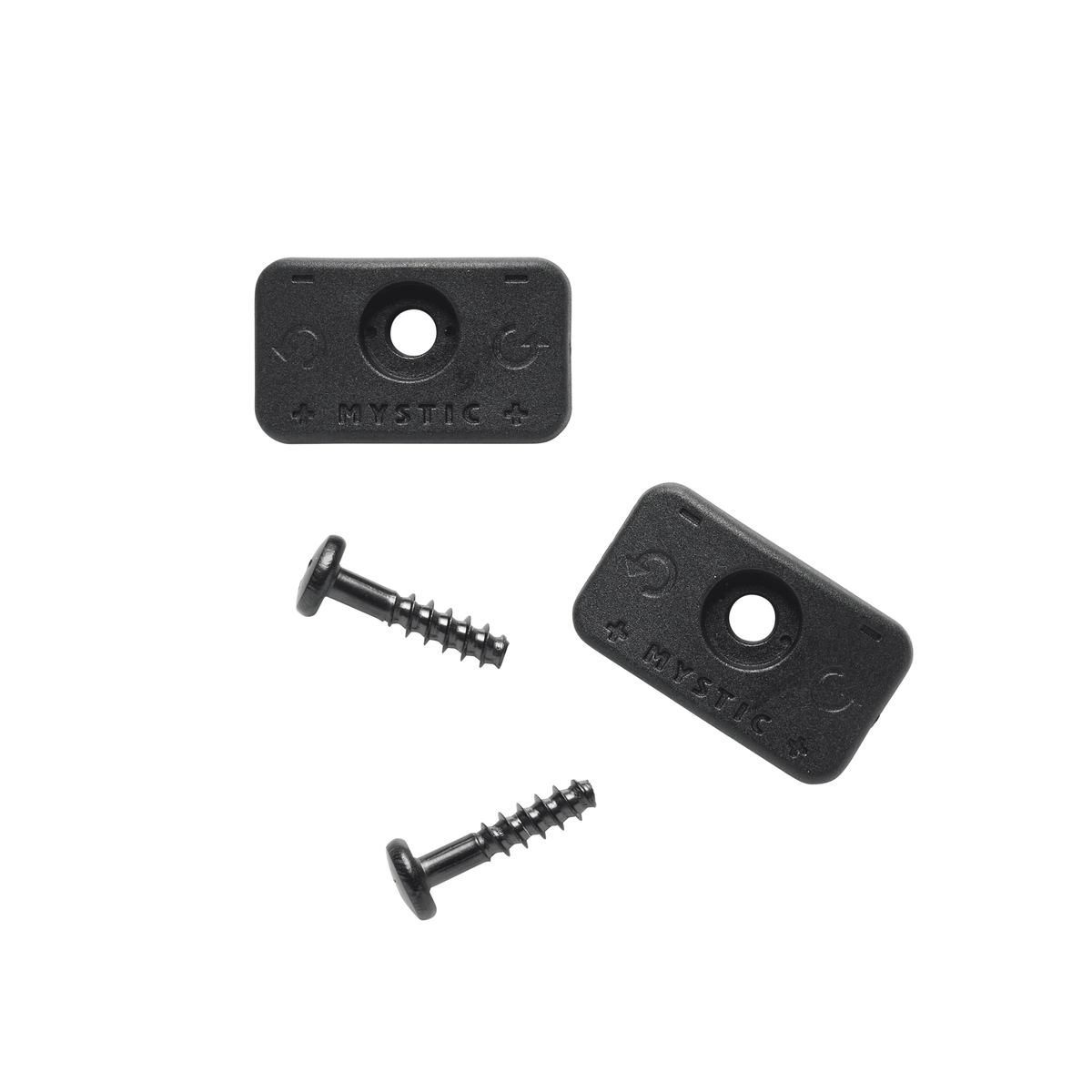 Mystic Foil Footstrap washer + screw Black