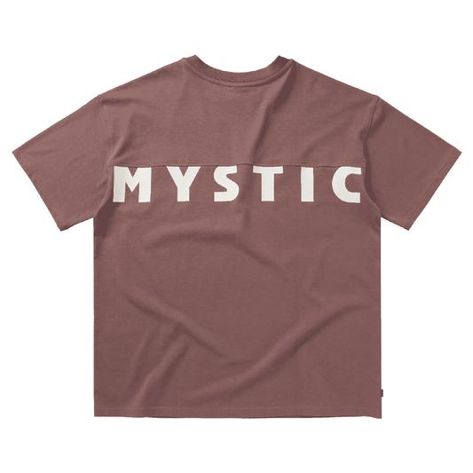 Burgunderrotes Mystic T-Shirt Rückansicht mit großem Print