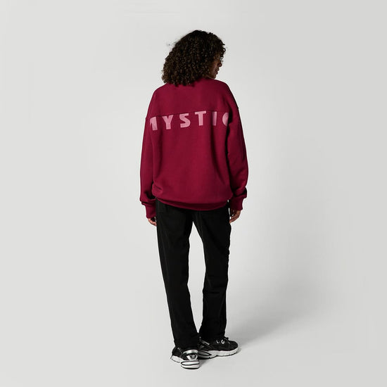 Mystic Profile Crew Sweat Berry Ansicht von hinten