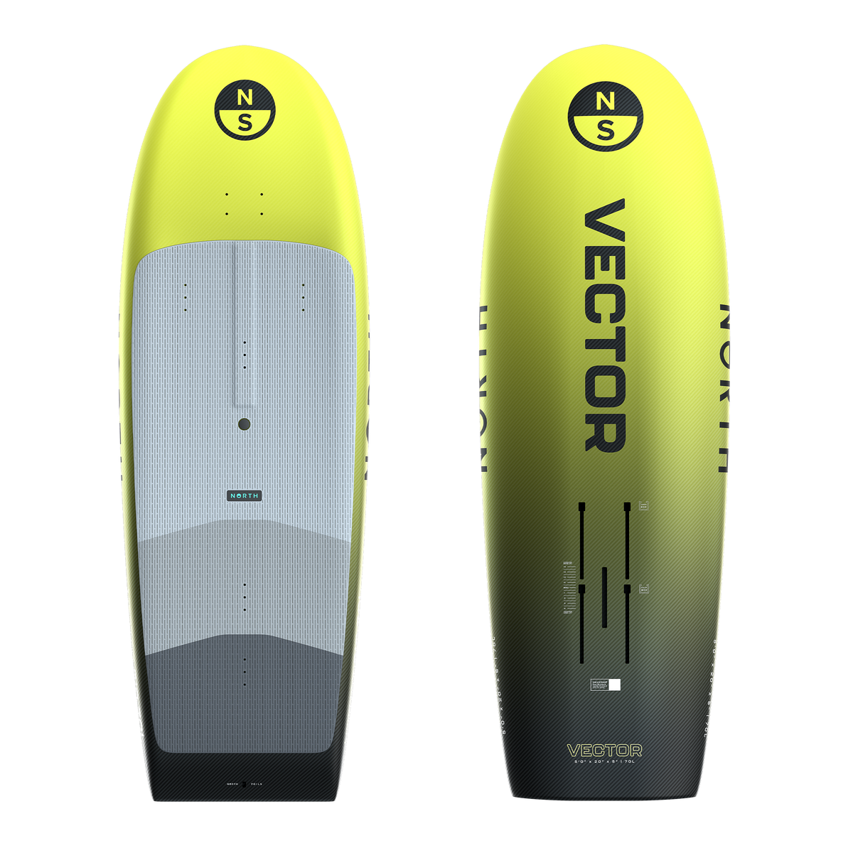 North Vector Race Foil Board 2025 – Ansicht 1