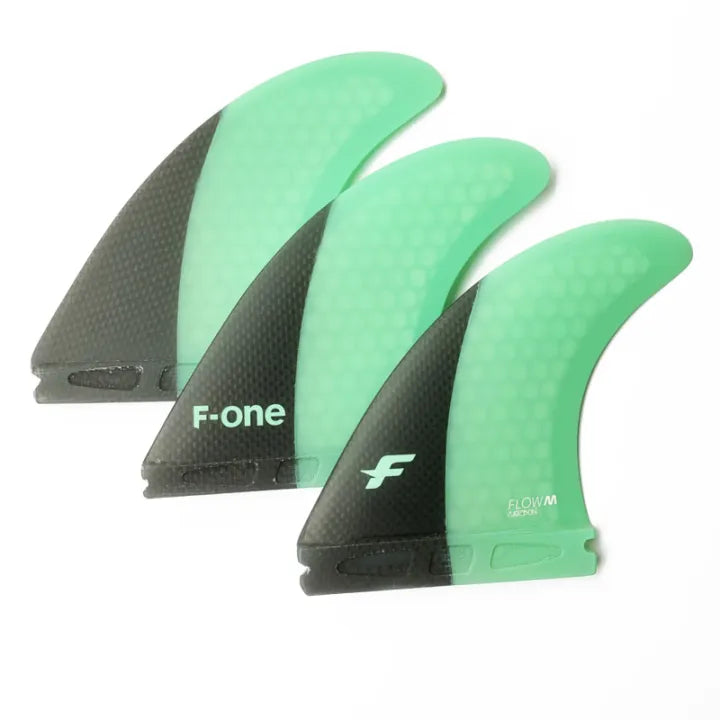 F-One Thruster Set Fin Flow Carbon Mint